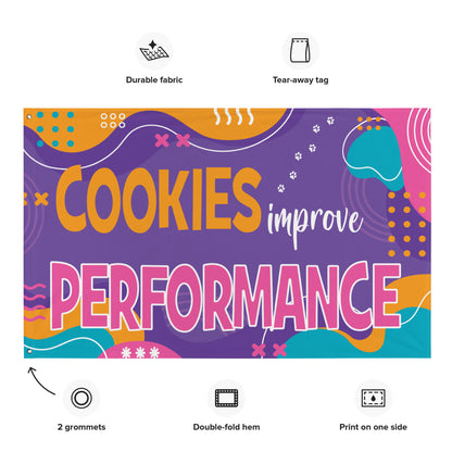 COOKIES IMPROVE PERFORMANCE Flag