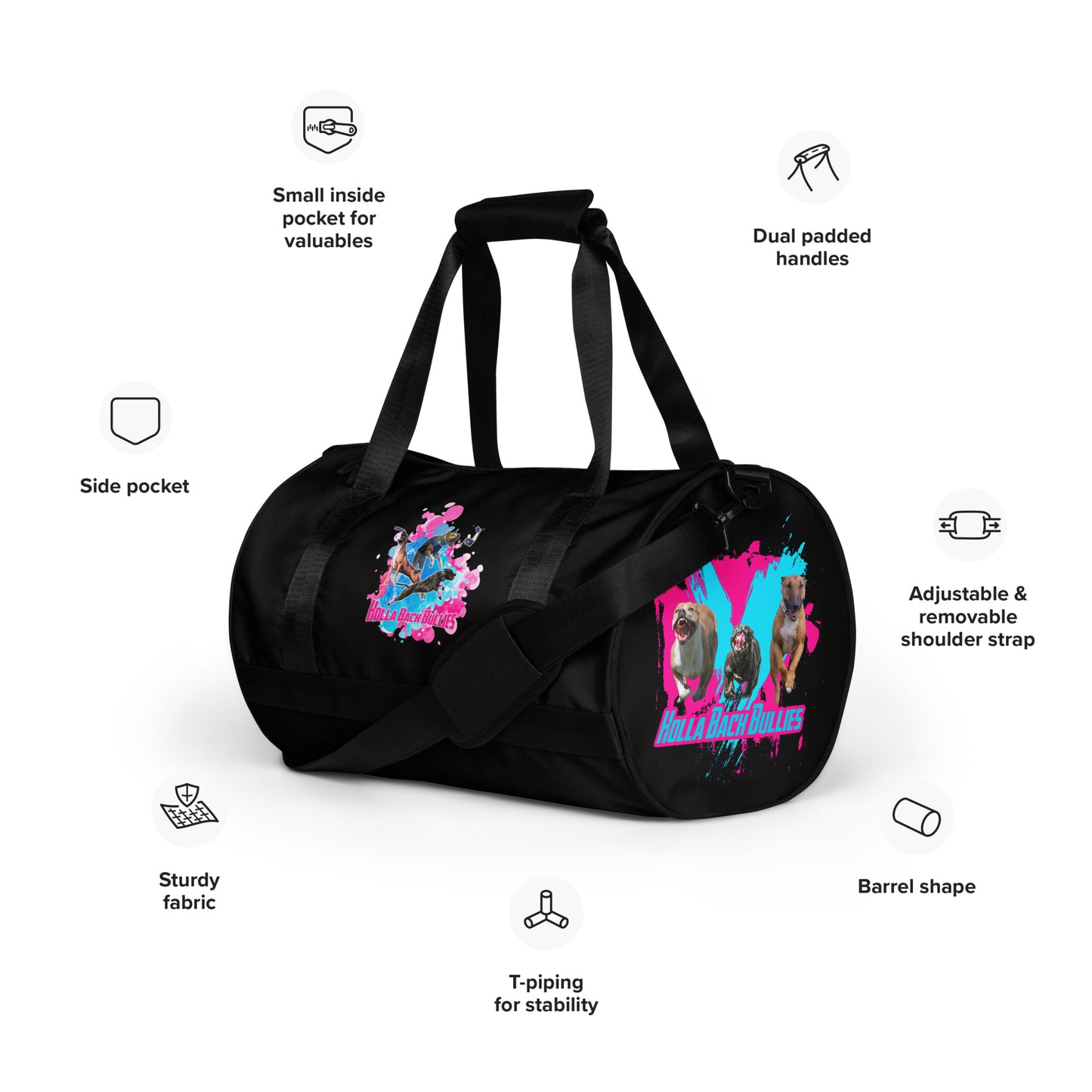 HOLLA BACK BULLIES Gym bag