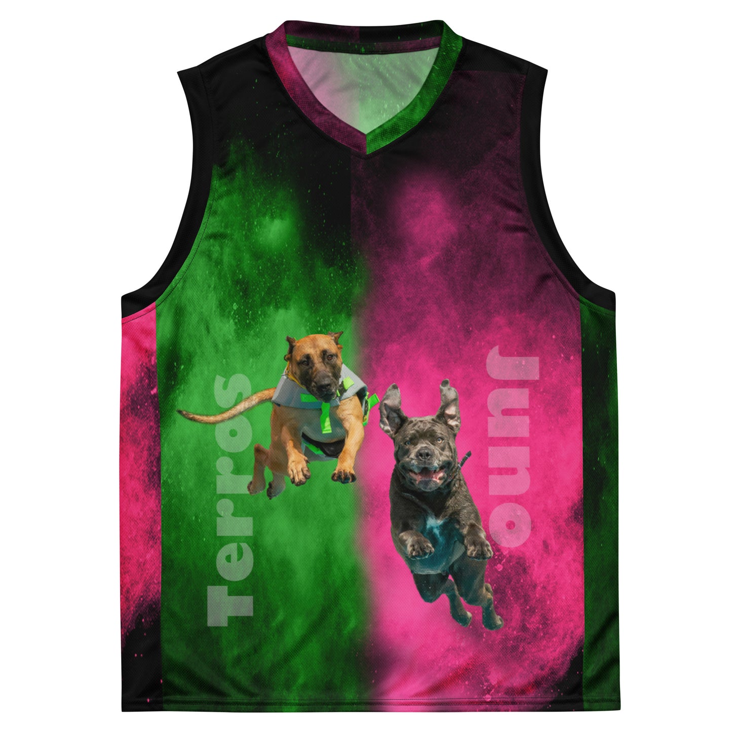 TERROS JUNO Recycled unisex basketball jersey