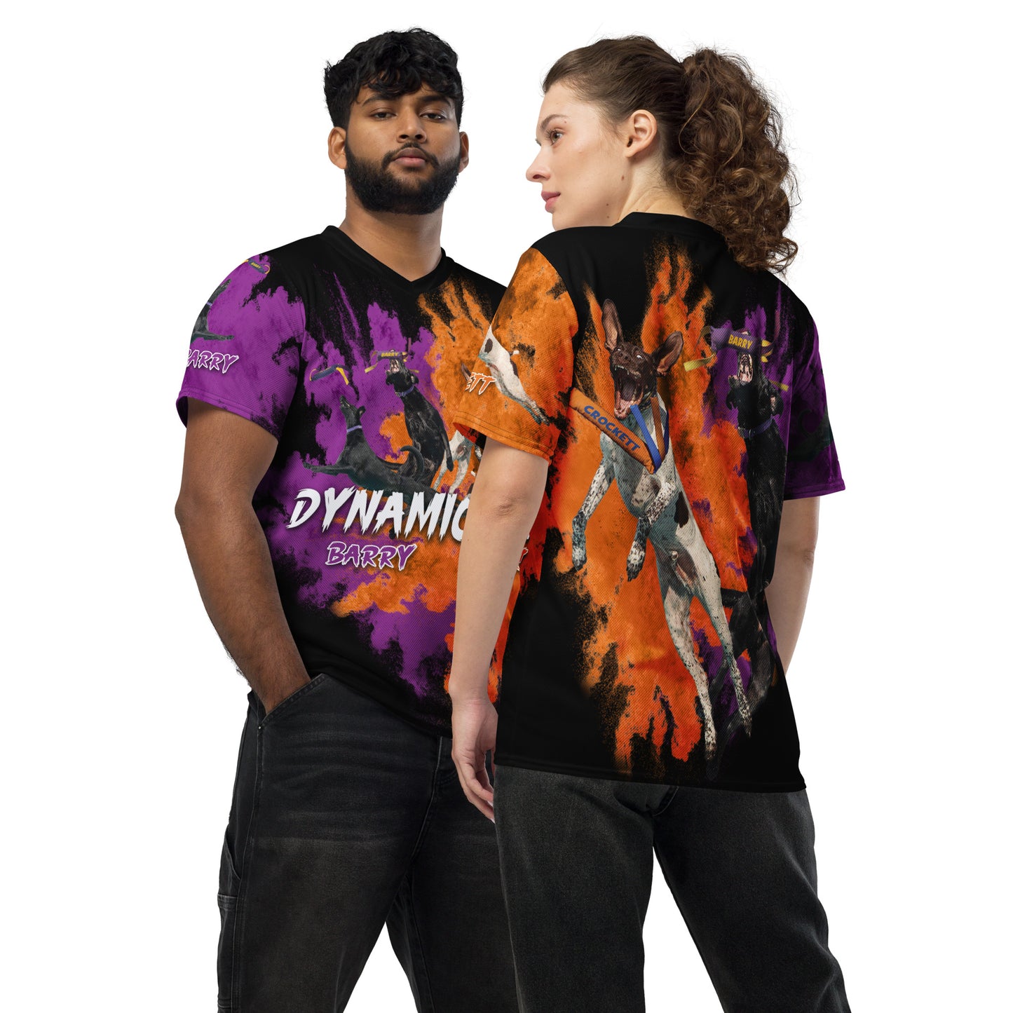 DYNAMIC DUO Custom- Recycled unisex sports jersey
