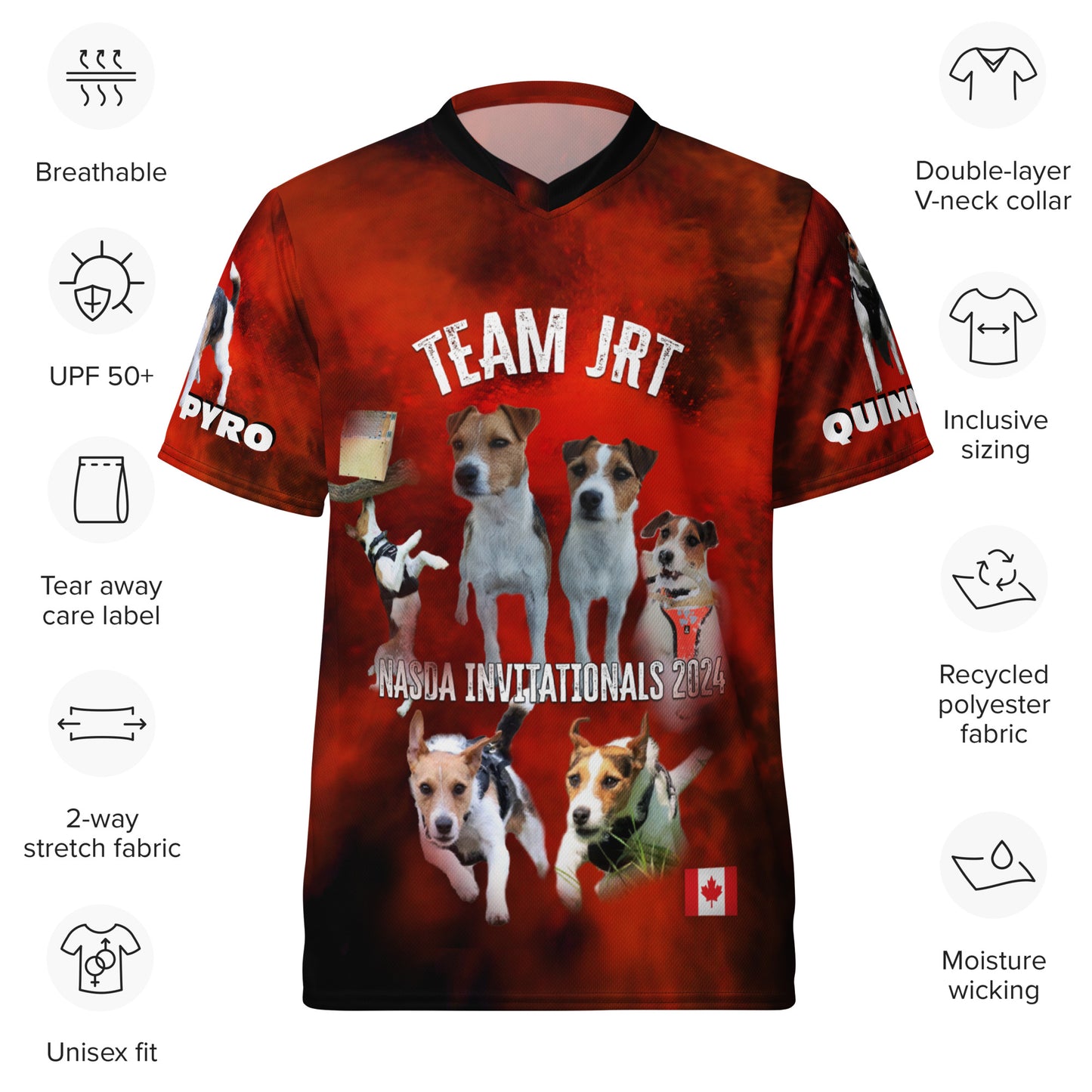 TEAM JRT Recycled unisex sports jersey