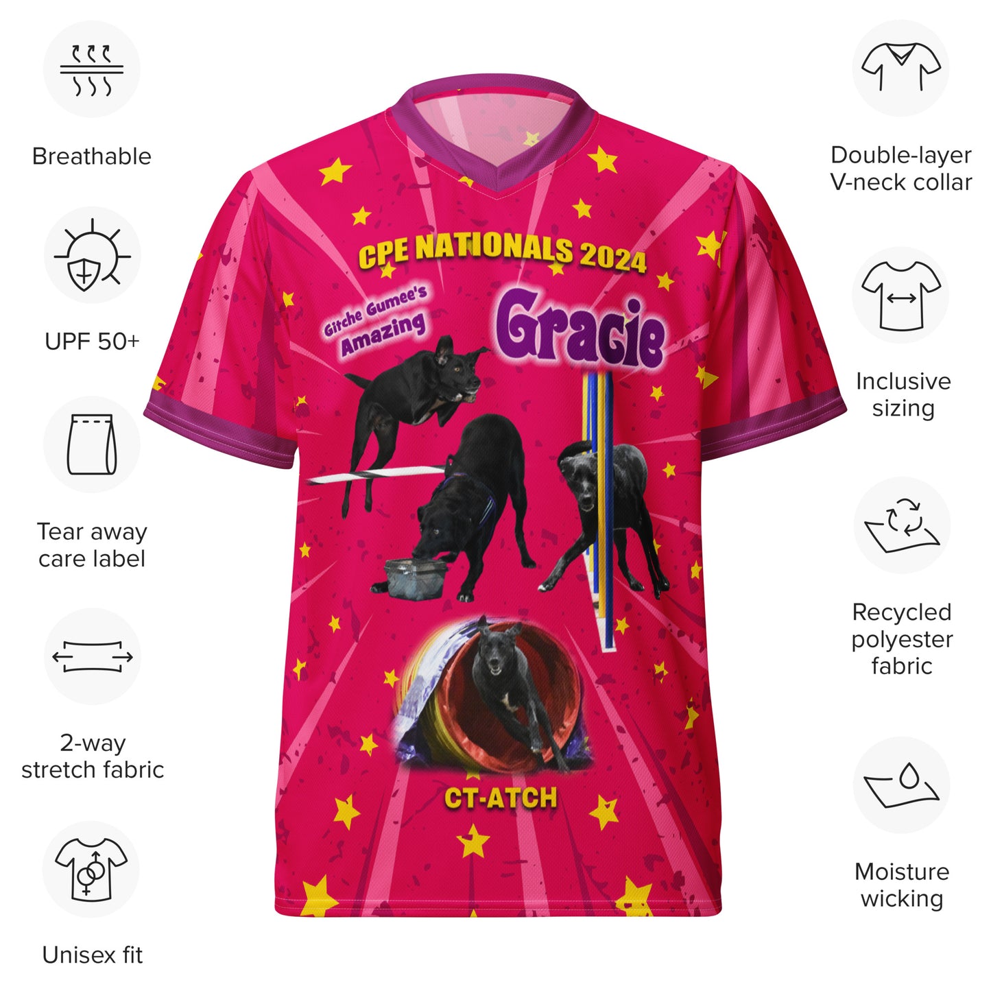 GRACIE 2 Recycled unisex sports jersey