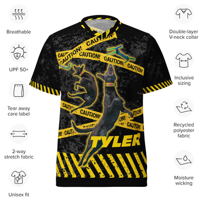 TYLER Recycled unisex sports jersey