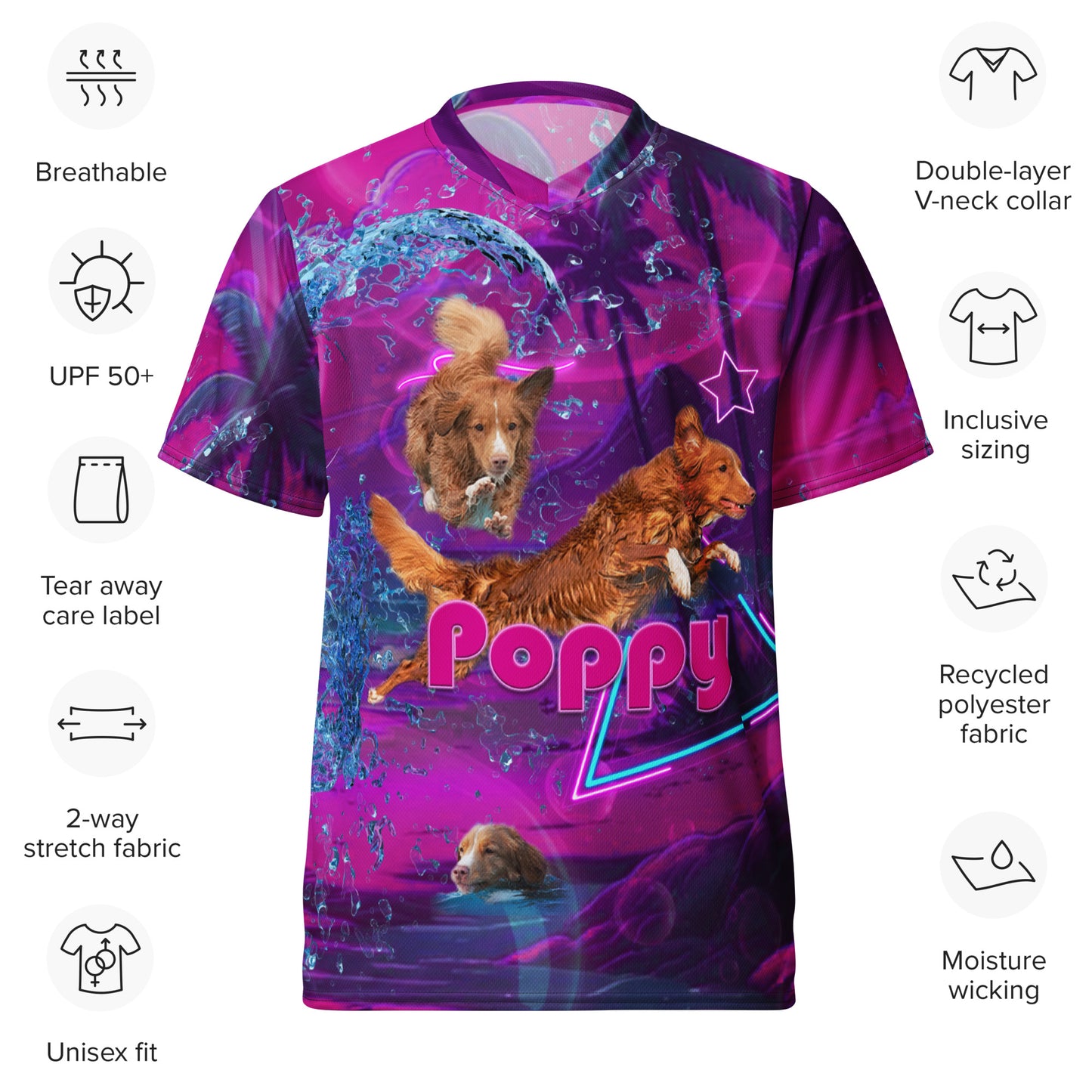 Poppy Unisex sports jersey