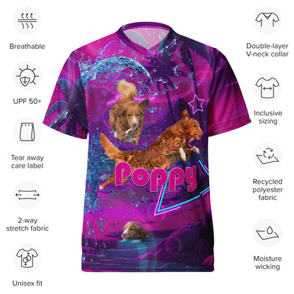 Poppy Unisex sports jersey