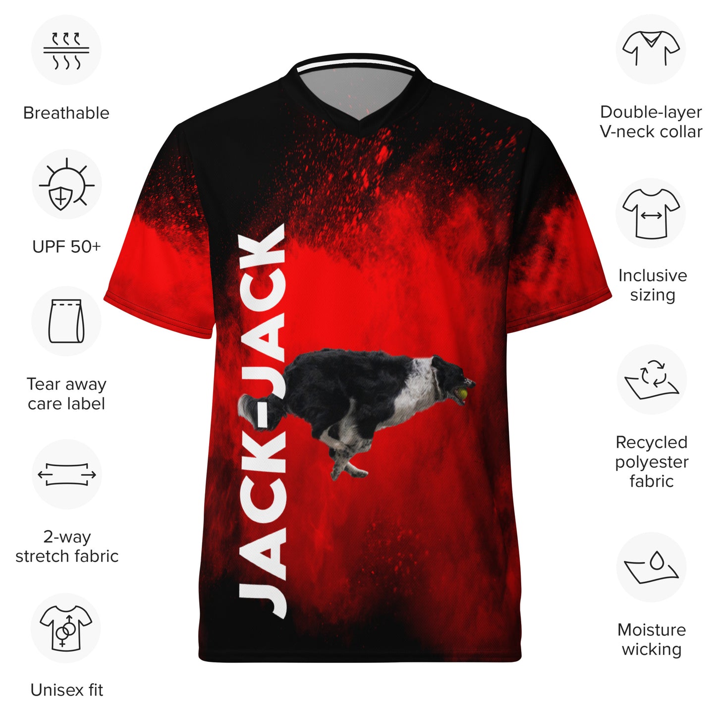 JACK-JACK  FLYBALL Unisex sports jersey