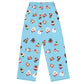 HOLIDAY DOGS BLUE 2 unisex wide-leg pants