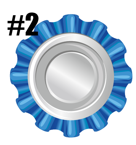 Rosette Keychains - Leather Award - CUSTOM!