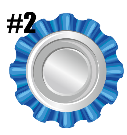 Rosette Keychains - Leather Award - CUSTOM!