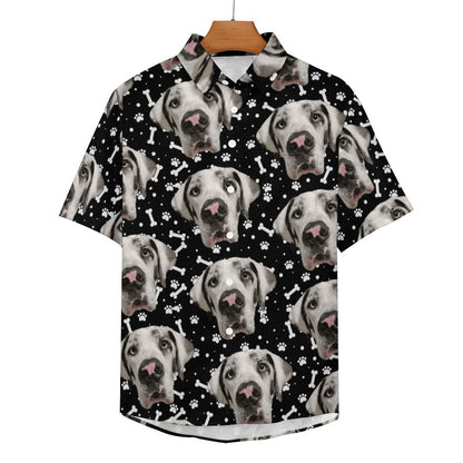 FACE w PAWS-n-BONES Short Sleeve Shirt