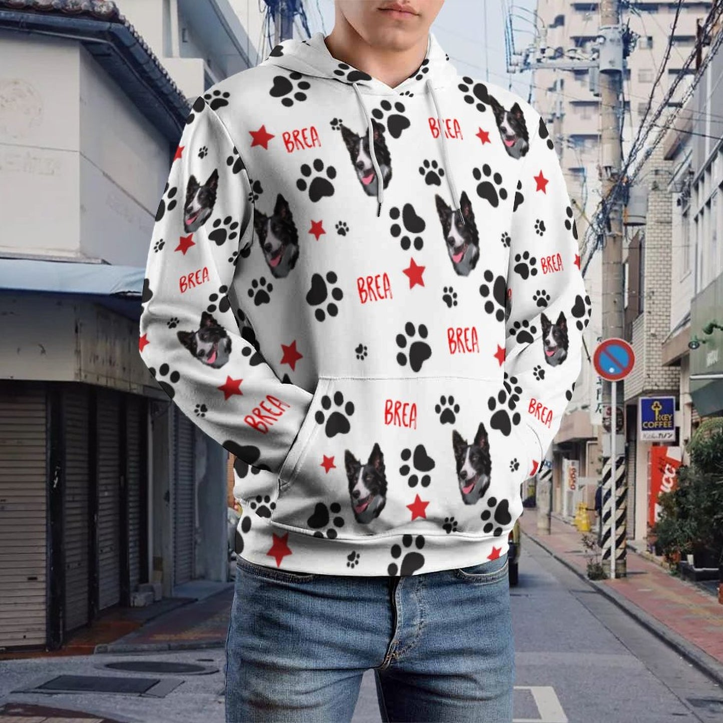 Custom Hoodie FACE PATTERN