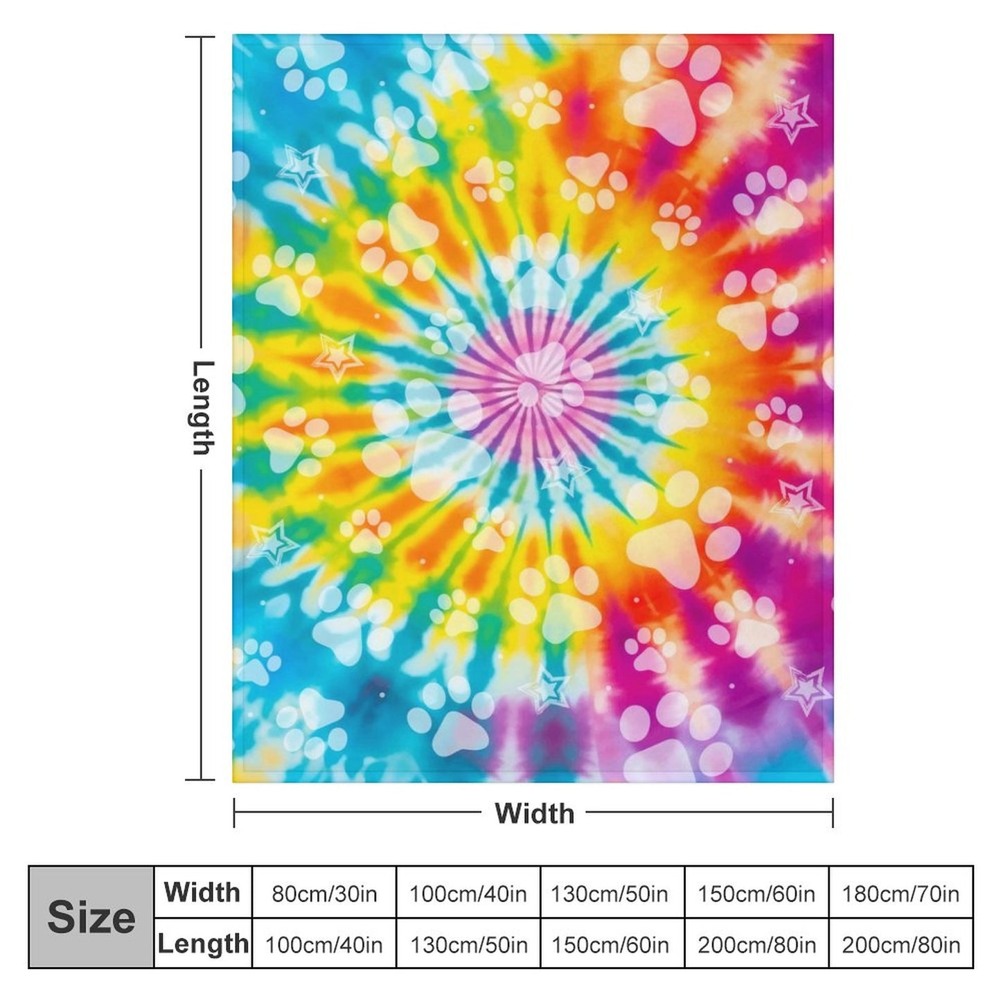 GROOVY PAWS  Blanket-40"x50"