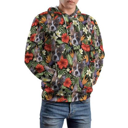 HAWAIIAN STYLE FACE -  Printed Hoodie for Men