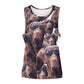 FOXY LADY _ LAB _ COLLAGE FACE DESIGN -Women's Tank Top
