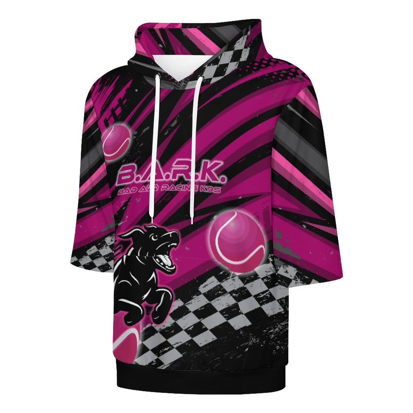 BARK FLYBALL Half Sleeve Hoodie