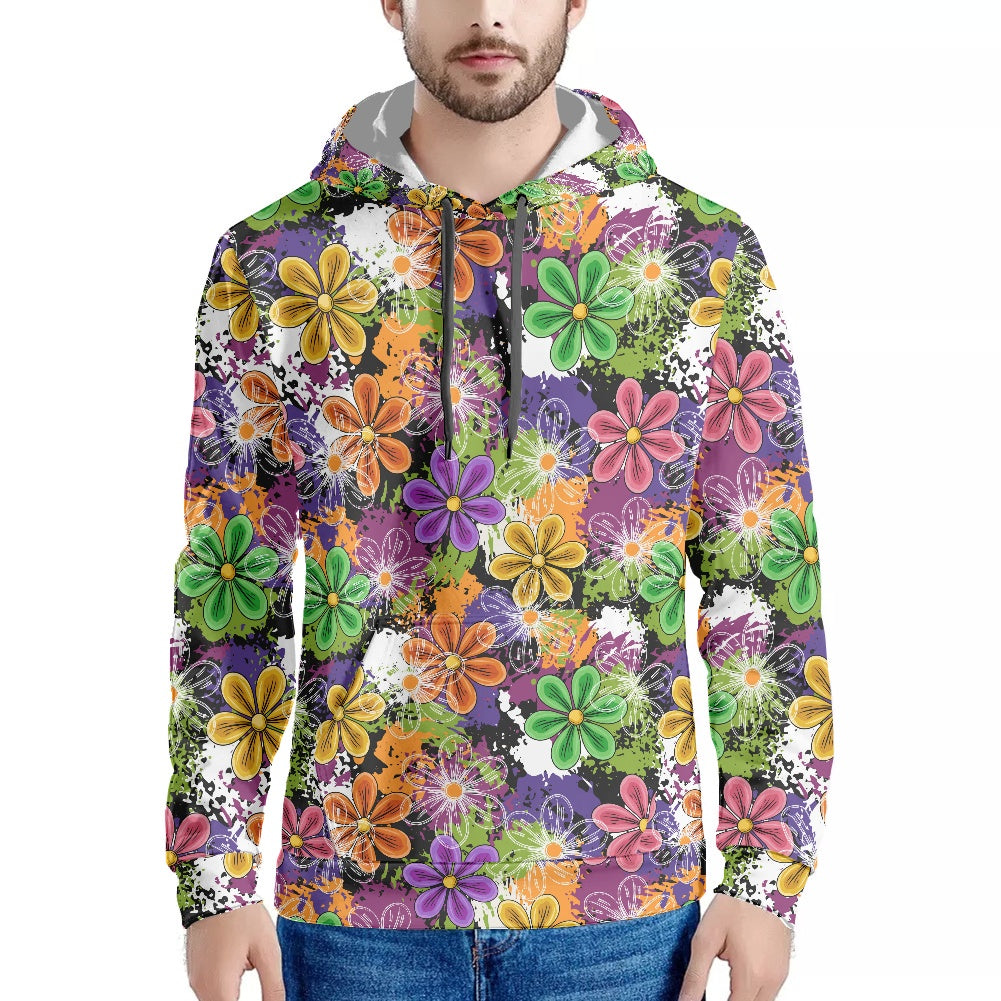 NEON FLOWERS Thin  hoodie