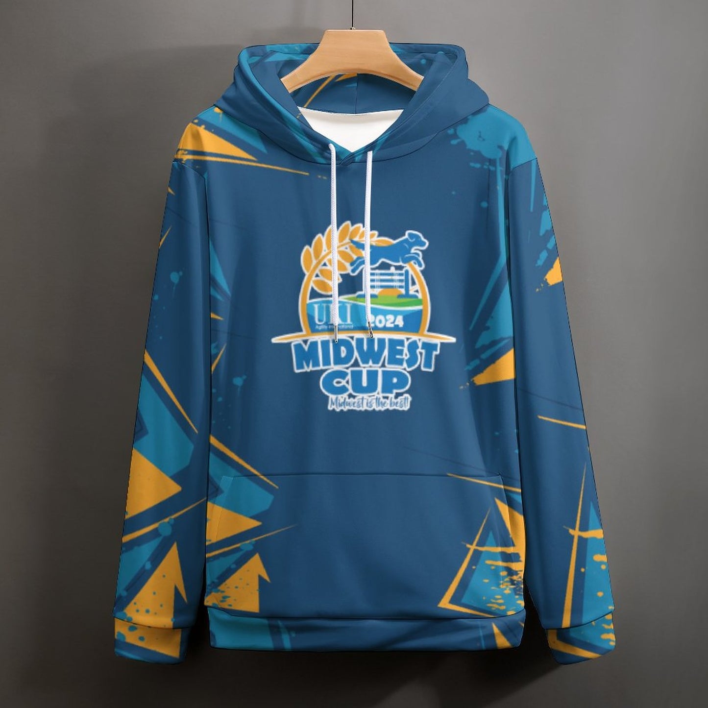 230gsm Men's Cool Hoodie with Double-layer Cap (All-Over Printing)