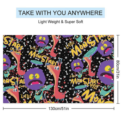 LITTLE MONSTERS Beach Towel for Adults (All-Over Printing)