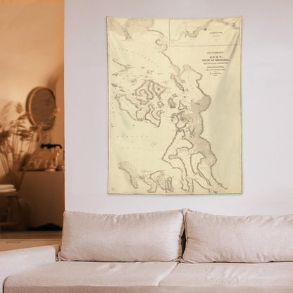 Wall Art with Vertical Tapestry