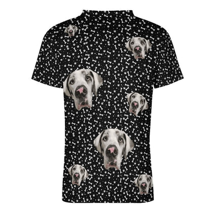 FACE w PAWS-n-BONES V Neck Football Jersey