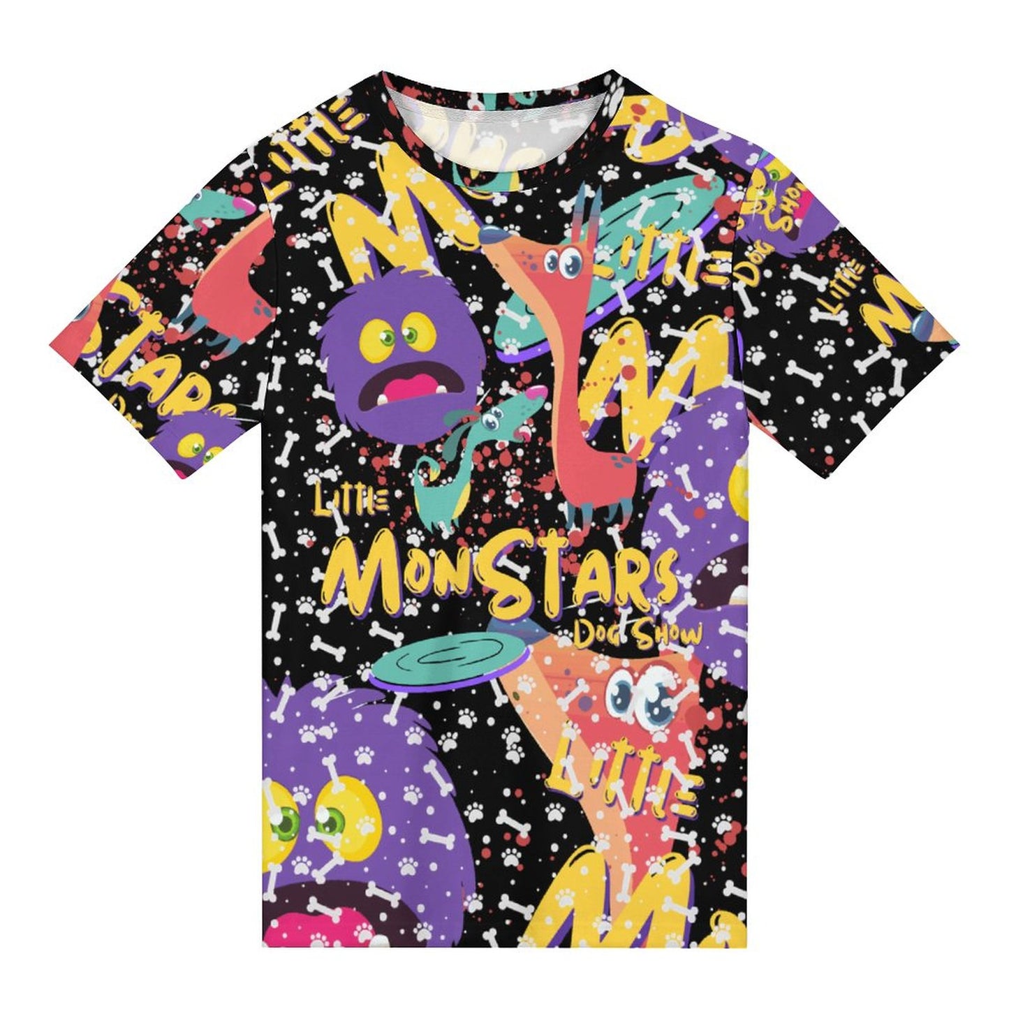 LITTLE MONSTERS  Ladies T-Shirts Cotton ay001 (All-Over Printing )