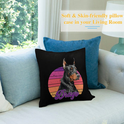 DRAGO - Square Plush Throw Pillow Cover (Pillow Excluded) (Dual Printing)