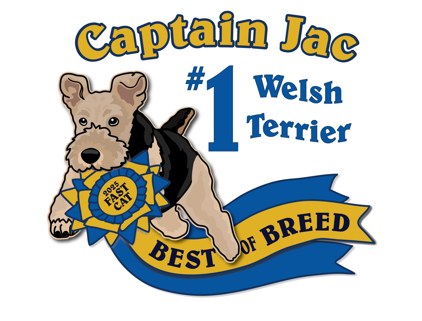 FAST CAT BEST OF BREED *HAND DRAWN* CUSTOM ARTWORK