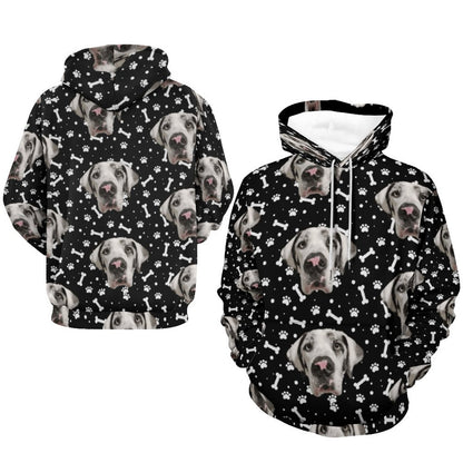 FACE w PAWS-n-BONES  Hoodie