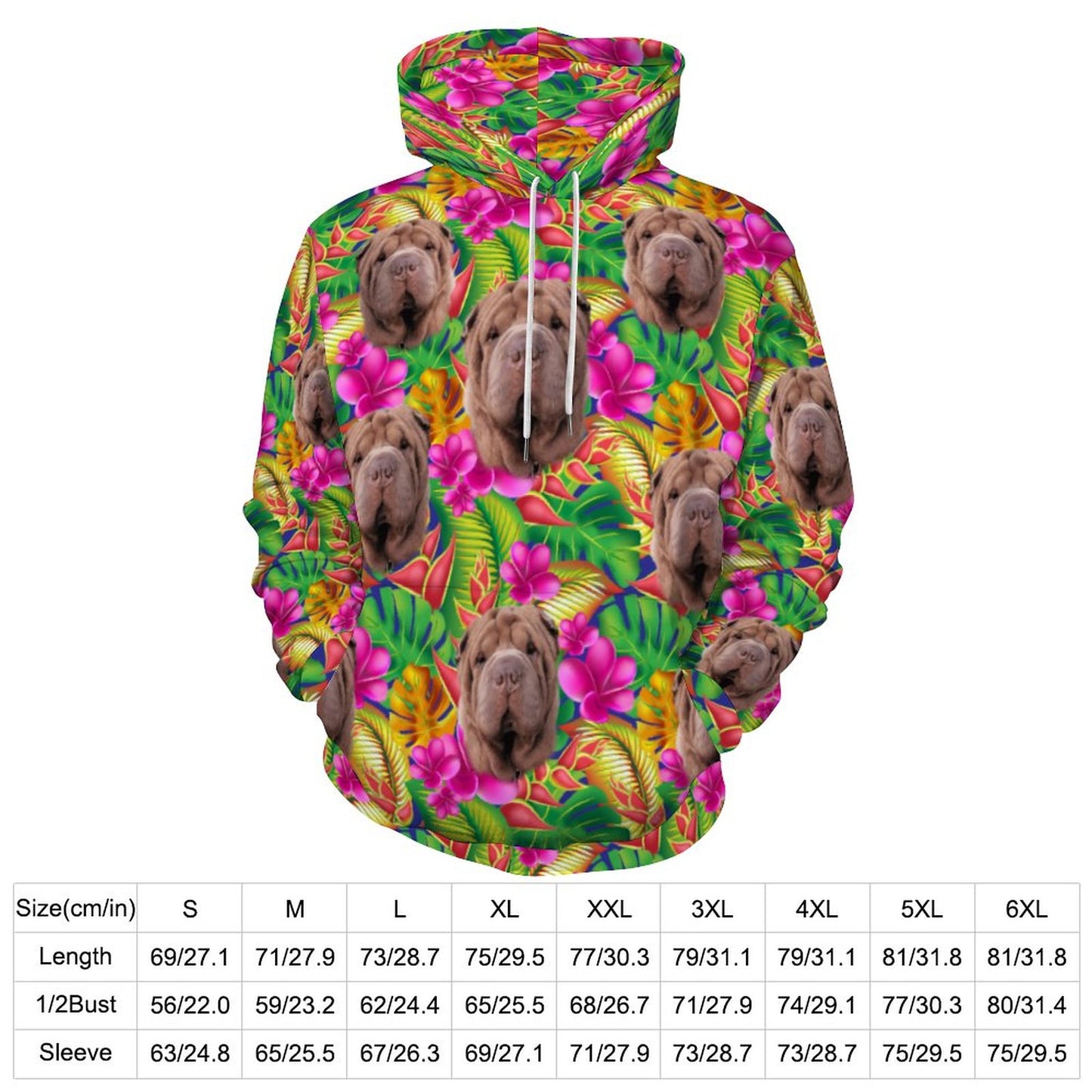 Custom Hoodie FACE PATTERN