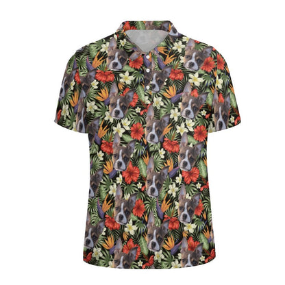 HAWAIIAN STYLE FACE Straight Down Golf Shirt
