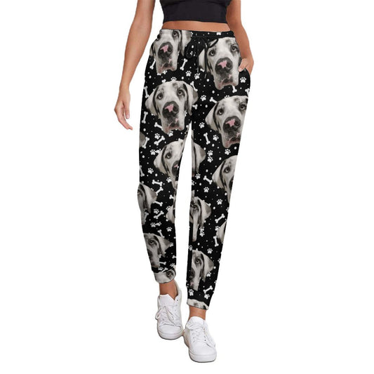 FACE w PAWS-n-BONES Women's Jogger Sweatpants