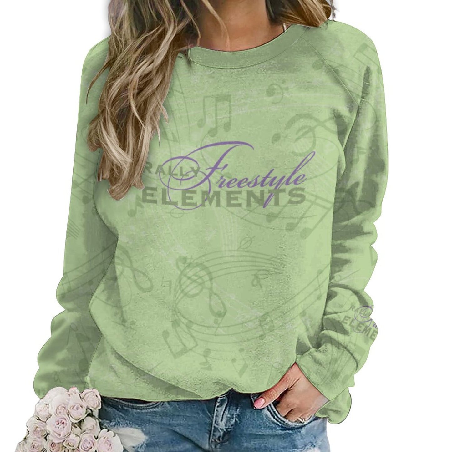 GREEN RALLY-FREE SWEATSHIRT