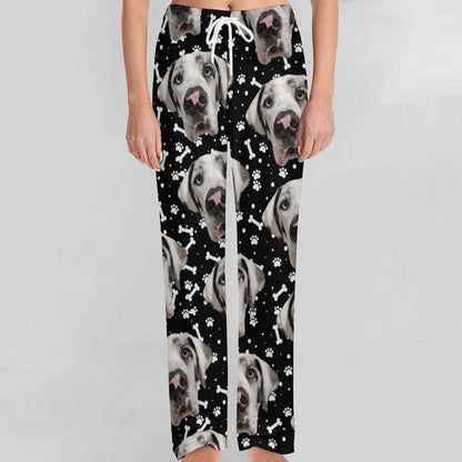 FACE w PAWS-n-BONES Women's Pajamas Pants