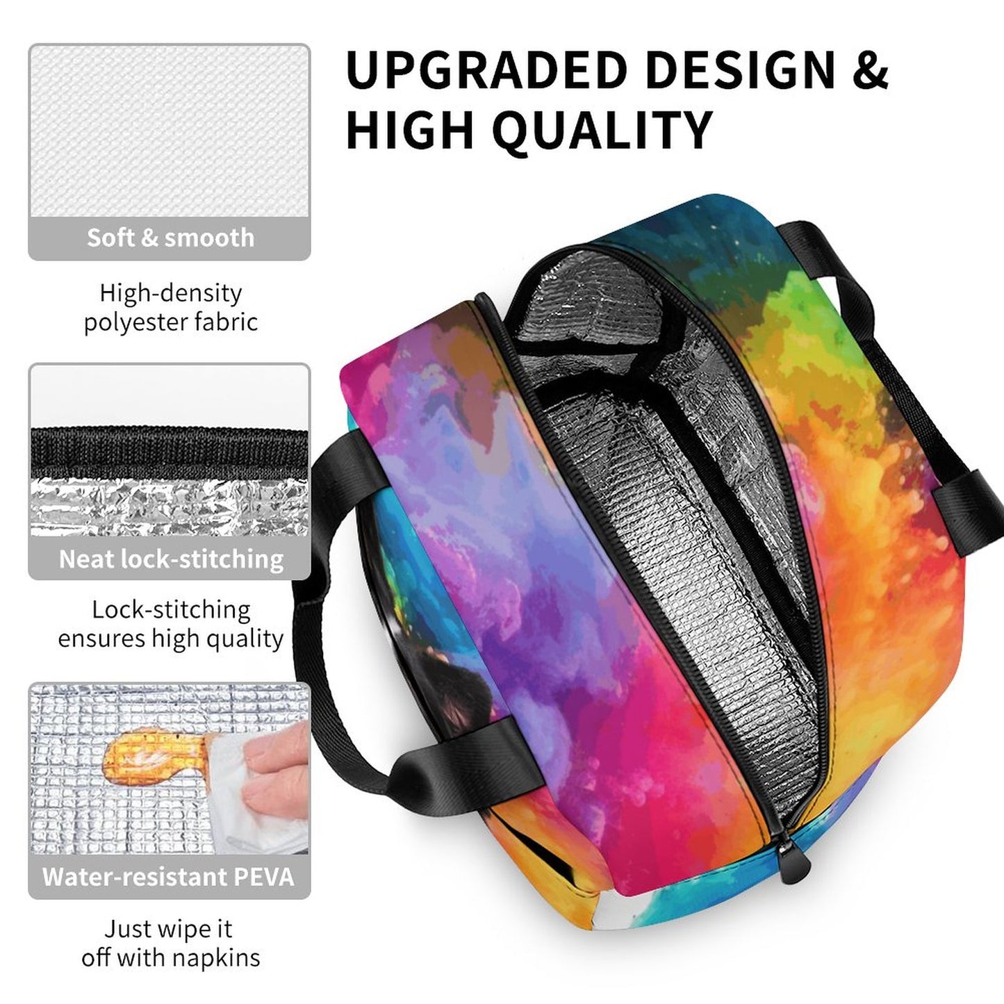 Insulated Lunch Bag with Pocket (All-Over Printing)