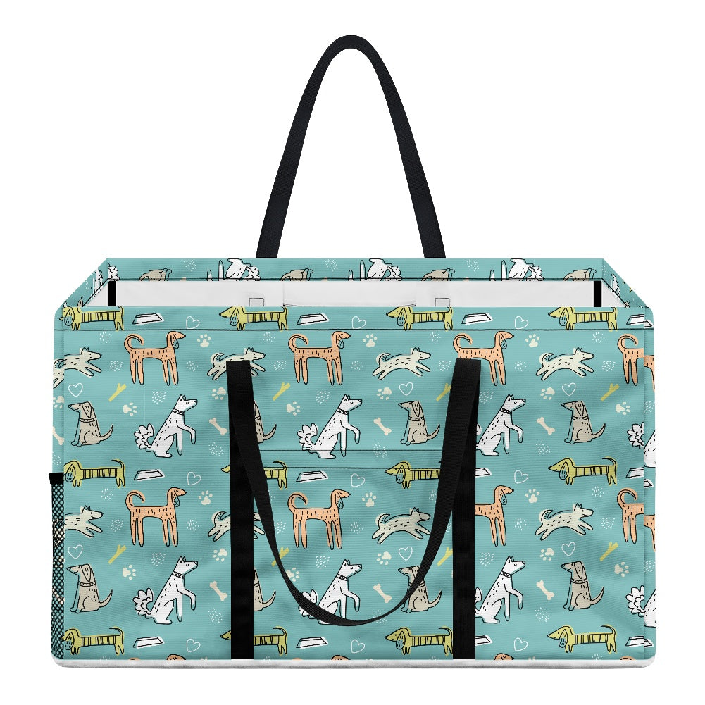 DOG STUFF TOTE - Teal