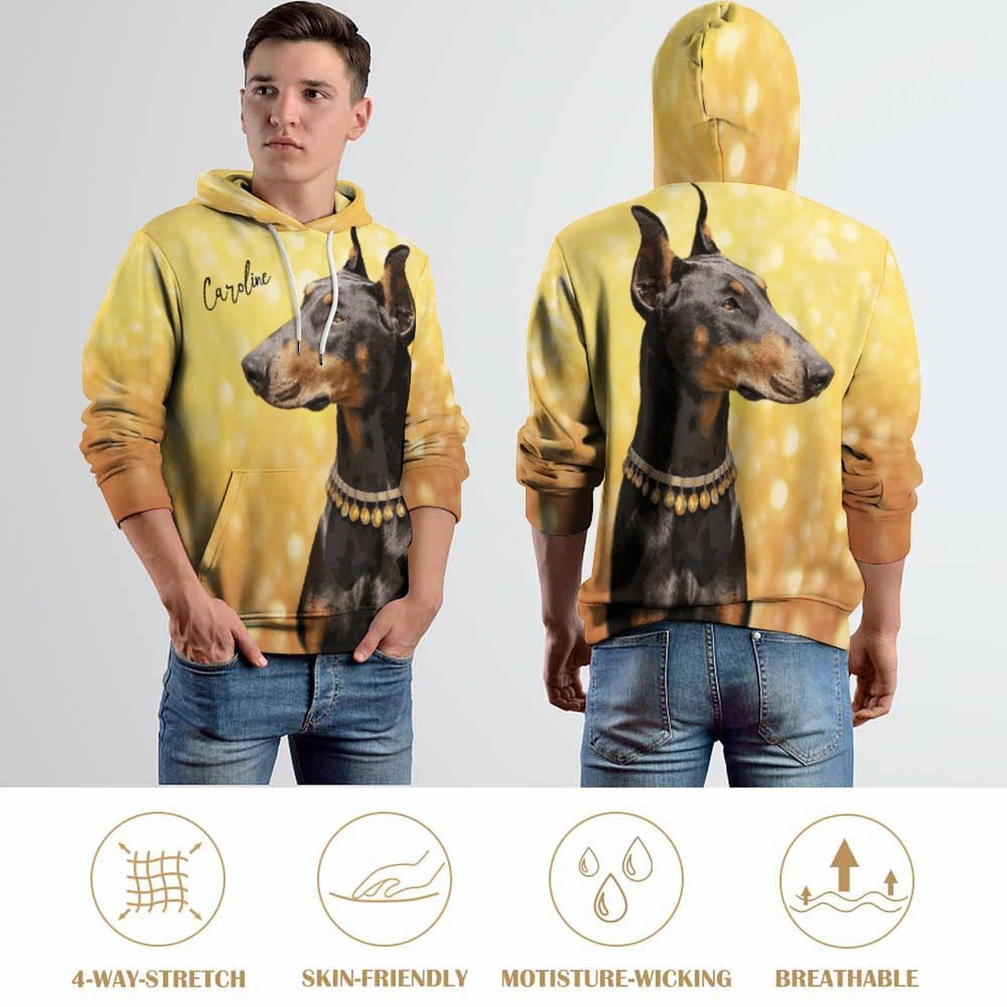 280gsm Custom Hoodie No Minimum with Double-layer Cap