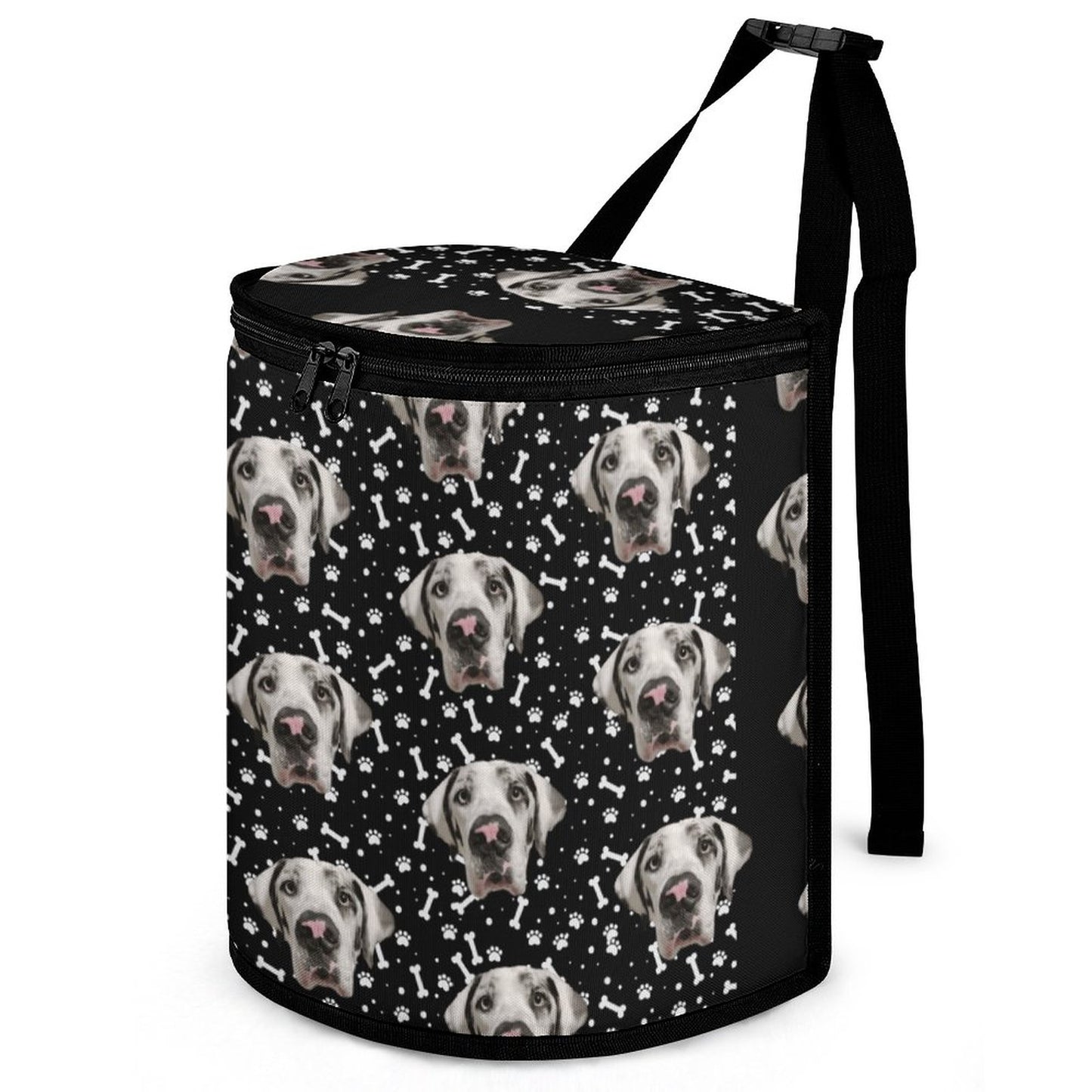 FACE w PAWS-n-BONES Collapsible Car Trash Bin