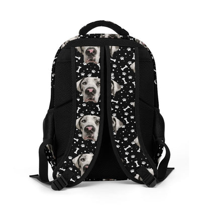 FACE w PAWS-n-BONES Multi-Pocket Travel Bag