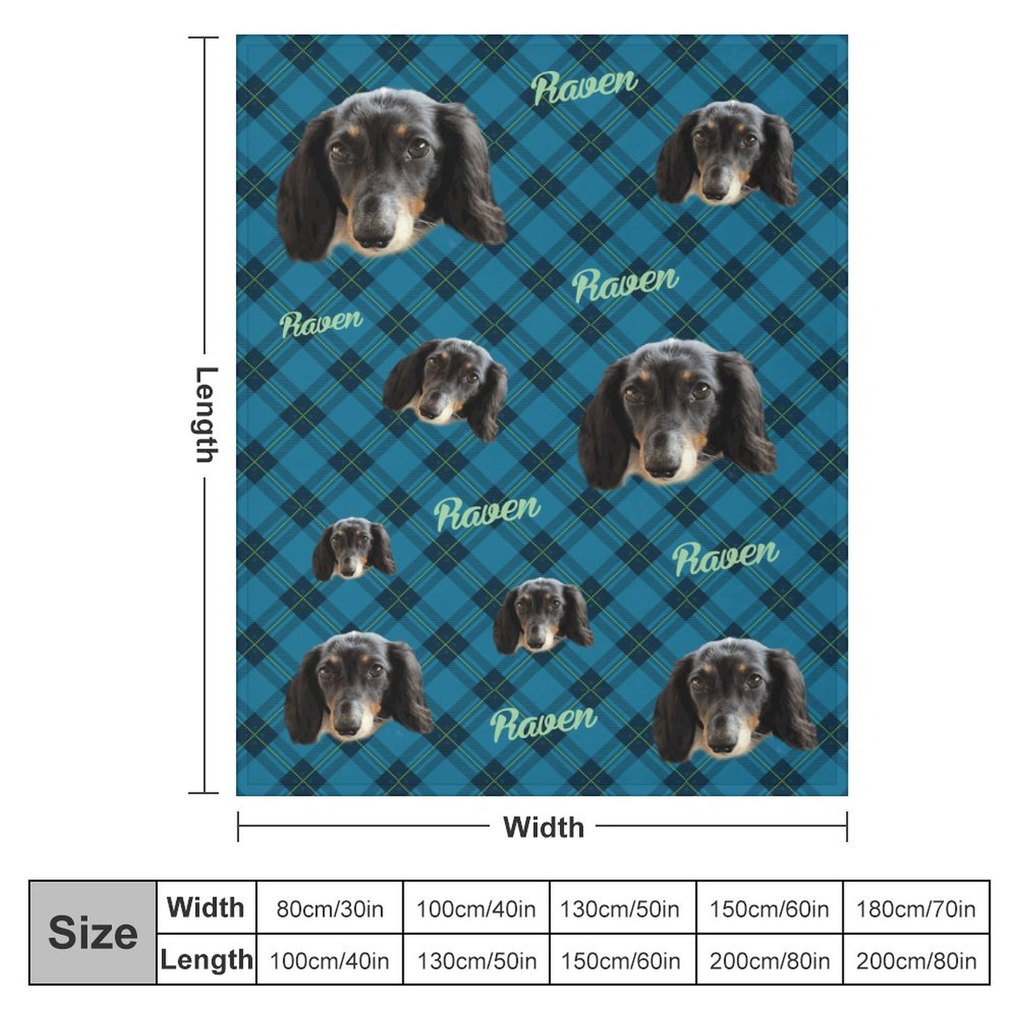 CUSTOM Blanket-40"x50" (Dual-sided Printing)