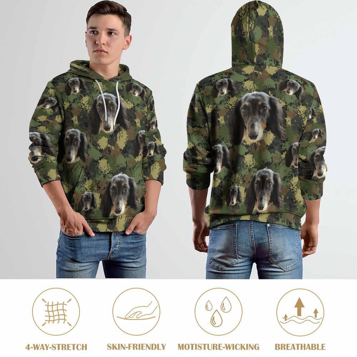 Custom Hoodie FACE PATTERN