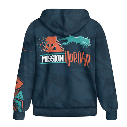 MISSION UPROAR Ladies Loose Zipper Sweatshirt