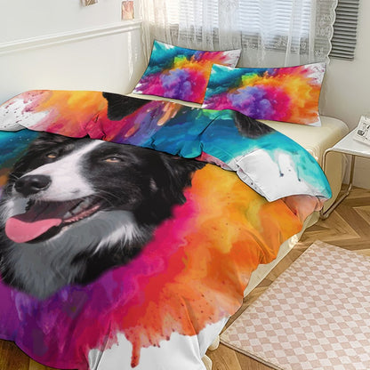 3-Piece Bedding Set-90"x90"/ 229x229cm (Dual-sided Printing)
