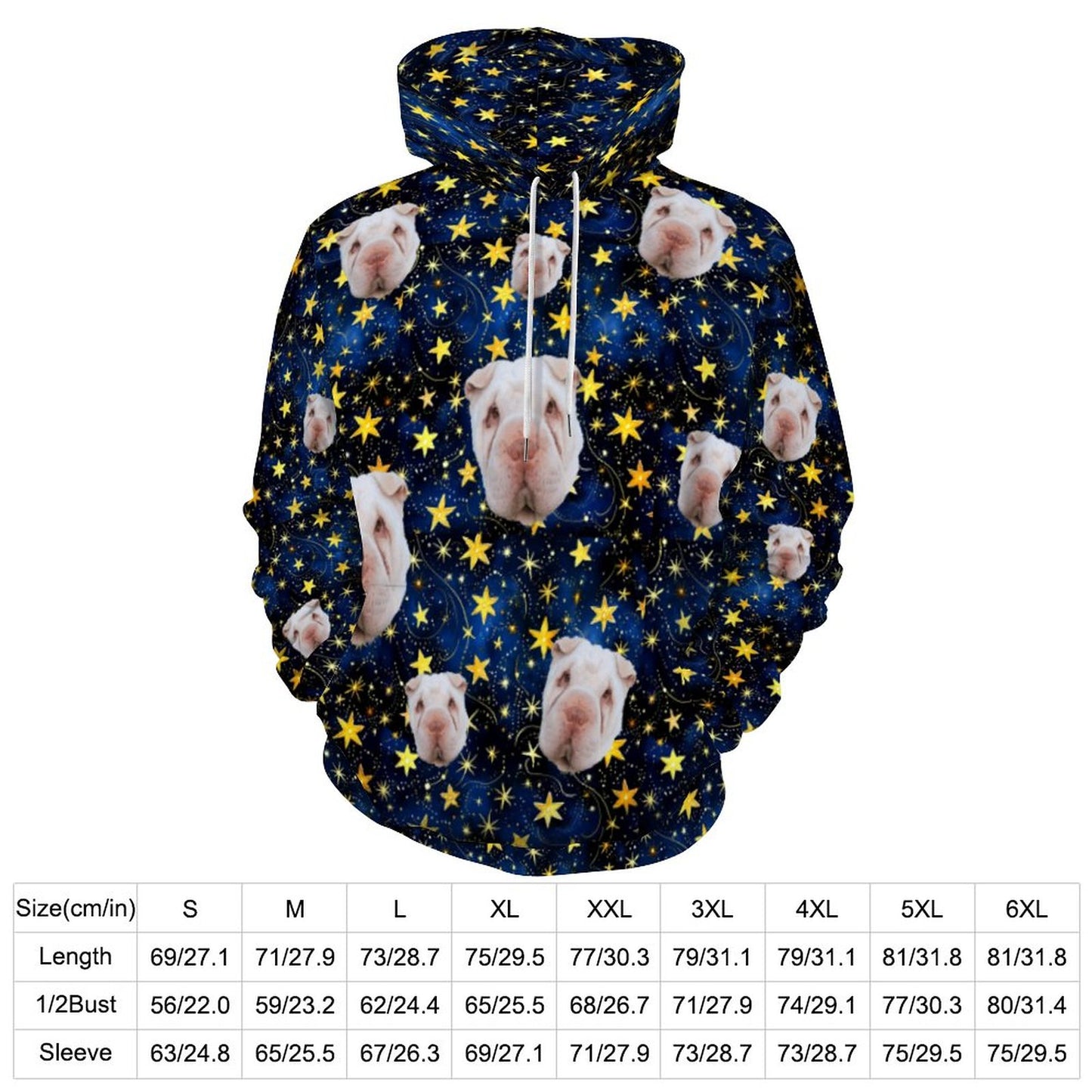 Custom Hoodie FACE PATTERN