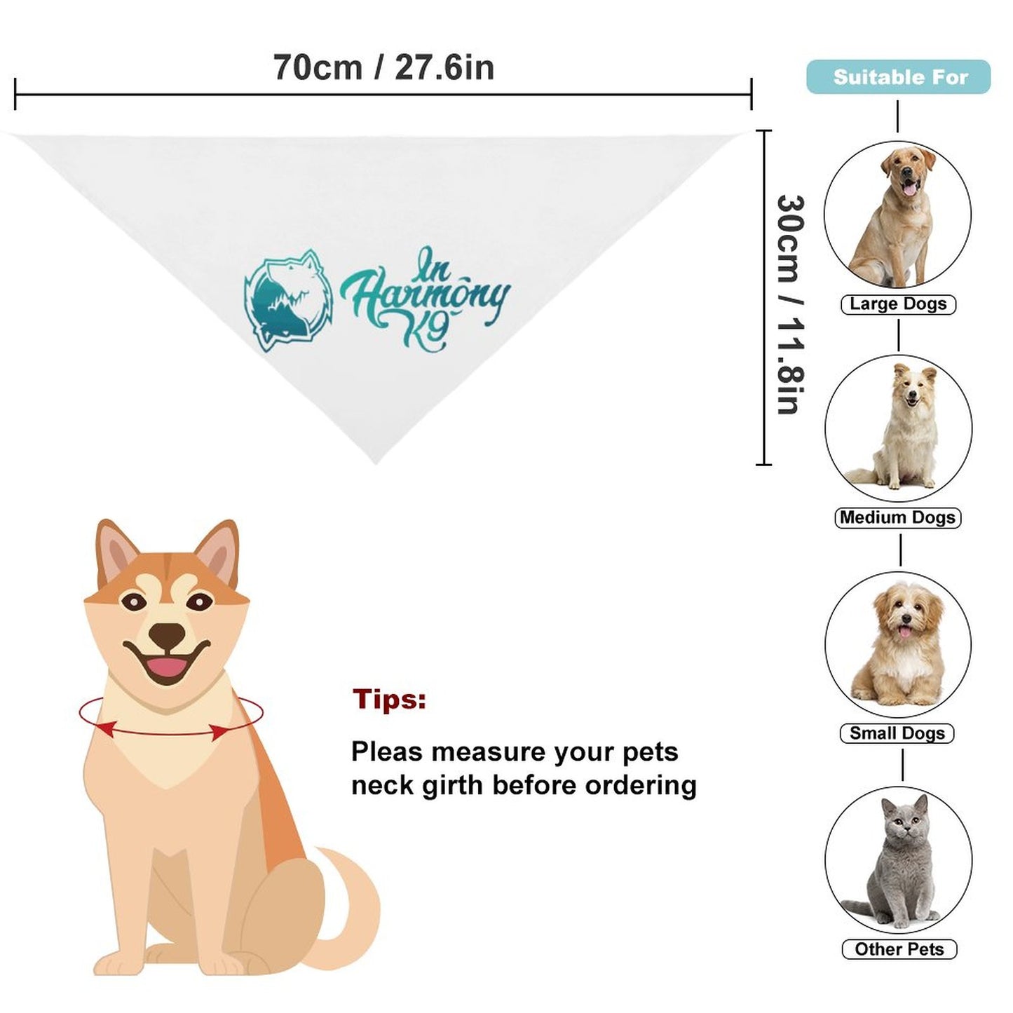 IN HARMONY K9 - dog bandana