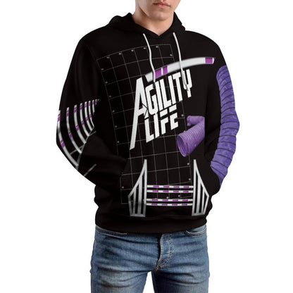 AGILITY LIFE BLACK Hoodie   - Polyester