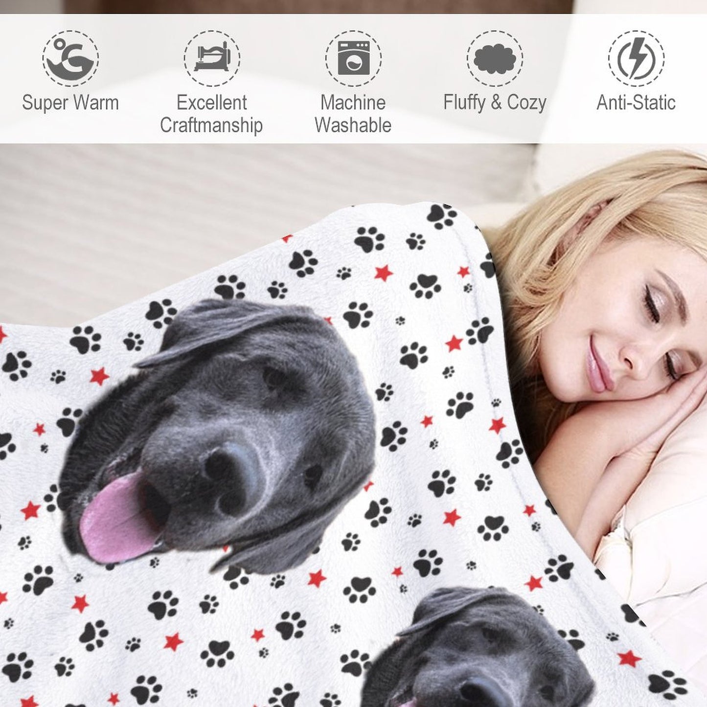 280gsm Flannel Blanket-70"x80" (Dual-sided Printing)
