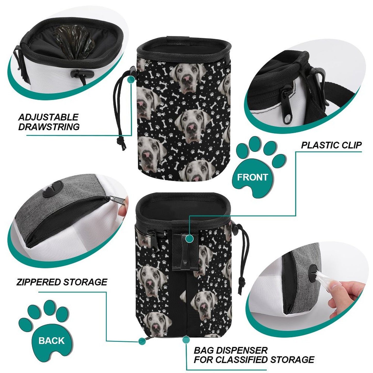 Dog Treat Training Bags Storage for Pet Rewards A007