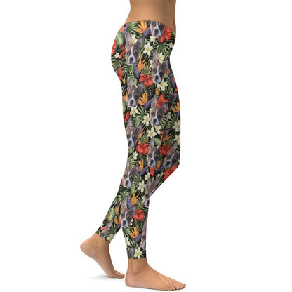 HAWAIIAN STYLE FACE - Hot Yoga Pants for Women