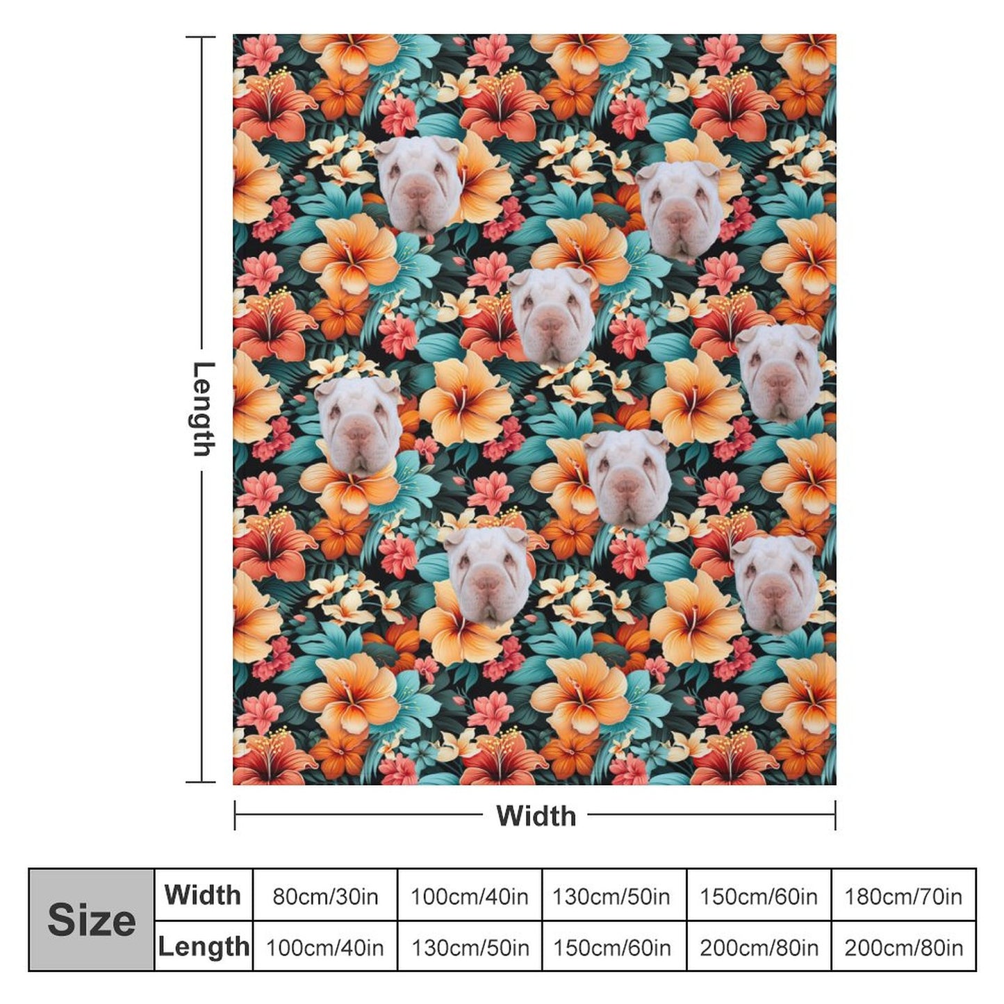 CUSTOM Blanket-40"x50" (Dual-sided Printing)