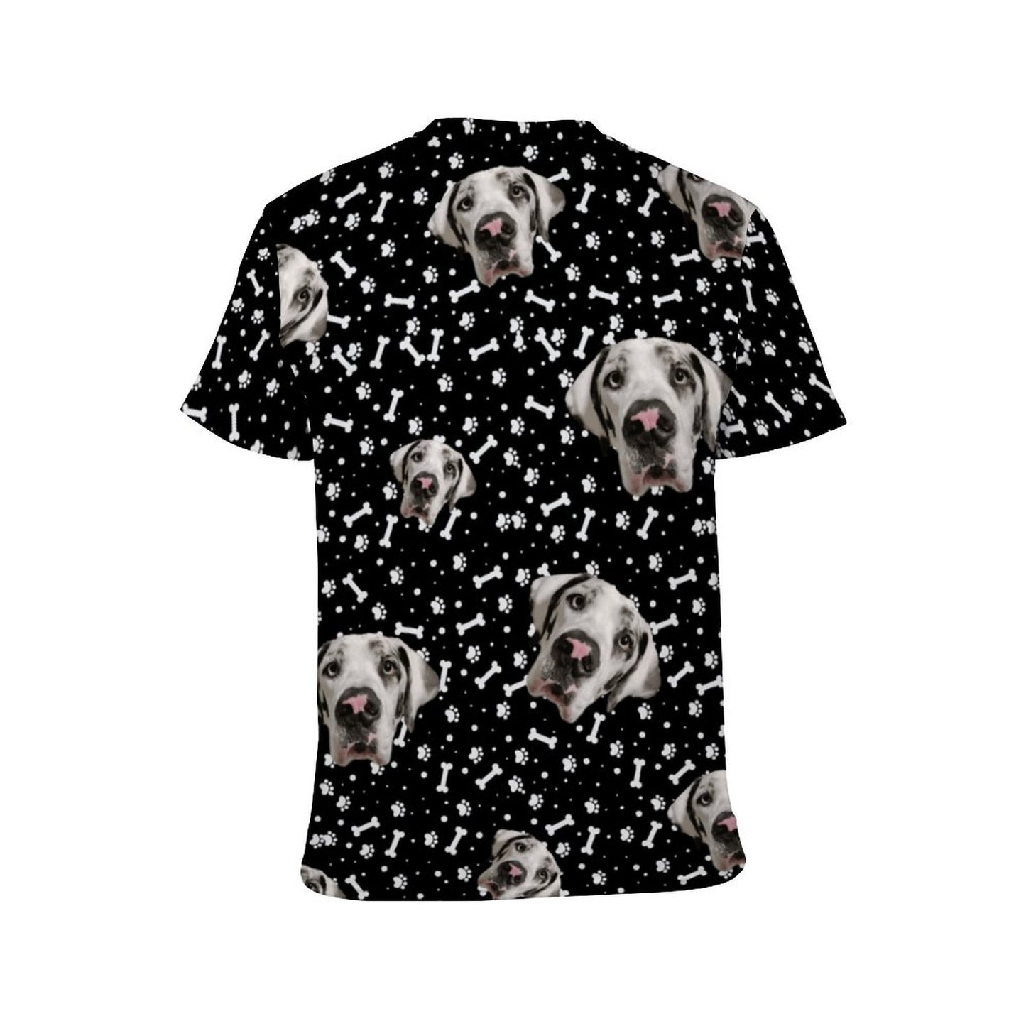 FACE w PAWS-n-BONES  Women Short Sleeve Shirt